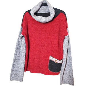 MARGARET WINTERS Womens‎ Medium Sweater Lagenlook Boho Art To Wear Cotton